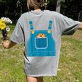 Mouse Halloween Costume Book Cookie Teacher Student Women's Comfort Colors T-Shirt Back Print Grey