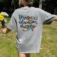 Music Education Matters Music Teacher Appreciation Women Women's Comfort Colors T-Shirt Back Print Grey Music Education Matters Music Teacher Appreciation Women Women's Comfort Colors T-Shirt Back Print Grey