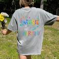 Music Is For Everyone Love For Music Teachers Women's Comfort Colors T-Shirt Back Print Grey