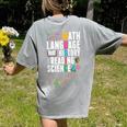 Music Teacher Music Math Language History Reading Science Women's Comfort Colors T-Shirt Back Print Grey Music Teacher Music Math Language History Reading Science Women's Comfort Colors T-Shirt Back Print Grey