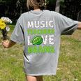 Music Teachers Love Brains Cute Teaching Halloween Women's Comfort Colors T-Shirt Back Print Grey Music Teachers Love Brains Cute Teaching Halloween Women's Comfort Colors T-Shirt Back Print Grey