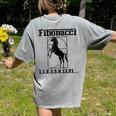 Nerdy Fibonacci Racing Car Horse Math Teacher Men Women Girls Kids Women's Comfort Colors T-Shirt Back Print Grey