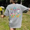Nothing Beats 2nd Second Grade Back To School Teacher Kids Women's Comfort Colors T-Shirt Back Print Grey