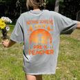 Nothing Scare Me I'm a Pre-k Teacher Matching Halloween For Men Women Women's Comfort Colors T-Shirt Back Print Grey Nothing Scare Me I'm a Pre-k Teacher Matching Halloween For Men Women Women's Comfort Colors T-Shirt Back Print Grey