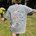 Ocean Animals Alphabet Cute Sea Life ABC Marine Kids Teacher Women's Comfort Colors T-Shirt Back Print Grey Ocean Animals Alphabet Cute Sea Life ABC Marine Kids Teacher Women's Comfort Colors T-Shirt Back Print Grey