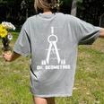 Oh Geometree Math Teacher Geometry Christmas Tree For Men Women Kids Women's Comfort Colors T-Shirt Back Print Grey