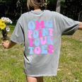 OMG Point Your Toes Dancing Teacher Tap Dancer Dance For Men Women Kids Women's Comfort Colors T-Shirt Back Print Grey