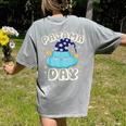 Pajama Day School Spirit Week Fun Cloud Teacher Student Women's Comfort Colors T-Shirt Back Print Grey