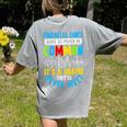 Parallel Lines Math Pun – Teacher Humor Women's Comfort Colors T-Shirt Back Print Grey