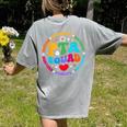 Parents Teacher Association Team Supporter PTA Squad For Men Women Girls Kids Women's Comfort Colors T-Shirt Back Print Grey