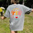 Parents Teacher Association Team Supporter PTA Treasurer For Men Women Girls Kids Women's Comfort Colors T-Shirt Back Print Grey