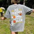 PE Coach PE Teacher Like Normal Teacher But Cooler Women's Comfort Colors T-Shirt Back Print Grey