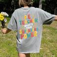 PE Gym School Coach PE Teacher What's Your Superhero Power Women's Comfort Colors T-Shirt Back Print Grey PE Gym School Coach PE Teacher What's Your Superhero Power Women's Comfort Colors T-Shirt Back Print Grey
