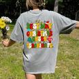 PE Teacher Christmas Holiday Women's Comfort Colors T-Shirt Back Print Grey PE Teacher Christmas Holiday Women's Comfort Colors T-Shirt Back Print Grey