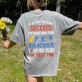 PE Teacher Succeed Sport Teacher School Fitness Gym Class Men Women Women's Comfort Colors T-Shirt Back Print Grey PE Teacher Succeed Sport Teacher School Fitness Gym Class Men Women Women's Comfort Colors T-Shirt Back Print Grey