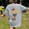 Physical Education Teacher Halloween Costume Witchy Teacher For Men Women Women's Comfort Colors T-Shirt Back Print Grey