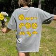 Pizza Salami Cheese Quick Math Fractions Math Teachers For Men Women Girls Kids Women's Comfort Colors T-Shirt Back Print Grey