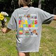 Play Is Learning Kindergarten Preschool Teacher Appreciation Women's Comfort Colors T-Shirt Back Print Grey Play Is Learning Kindergarten Preschool Teacher Appreciation Women's Comfort Colors T-Shirt Back Print Grey