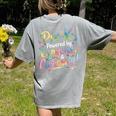 Pre-K Crayons & Curiosity Preschool Teachers Life Tie Dye Women's Comfort Colors T-Shirt Back Print Grey