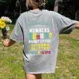 Pre-K Life Preschool Teacher Tees Men Women T-Shirt Women's Comfort Colors T-Shirt Back Print Grey
