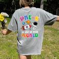Pre-K Student Teacher Astronaut Space Back To School Women's Comfort Colors T-Shirt Back Print Grey Pre-K Student Teacher Astronaut Space Back To School Women's Comfort Colors T-Shirt Back Print Grey
