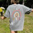 Pre K Vibes Back To School Student Teacher Women's Comfort Colors T-Shirt Back Print Grey Pre K Vibes Back To School Student Teacher Women's Comfort Colors T-Shirt Back Print Grey