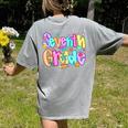 Preppy Seventh Grade Back To School 7th Grade Teachers Girls Women's Comfort Colors T-Shirt Back Print Grey Preppy Seventh Grade Back To School 7th Grade Teachers Girls Women's Comfort Colors T-Shirt Back Print Grey