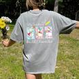 Preppy Silly Teacher Goose Build Character Back To School Women's Comfort Colors T-Shirt Back Print Grey Preppy Silly Teacher Goose Build Character Back To School Women's Comfort Colors T-Shirt Back Print Grey