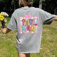 Preppy Third Grade Back To School Teacher Girl Kid Women's Comfort Colors T-Shirt Back Print Grey Preppy Third Grade Back To School Teacher Girl Kid Women's Comfort Colors T-Shirt Back Print Grey