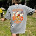 Preschool Boo Crew Halloween Costume For Teacher Kids Women's Comfort Colors T-Shirt Back Print Grey