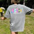 Preschool Squad Team Pre-K Crew Back To School Teacher Women's Comfort Colors T-Shirt Back Print Grey Preschool Squad Team Pre-K Crew Back To School Teacher Women's Comfort Colors T-Shirt Back Print Grey