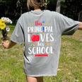This Principal Loves Her School Teacher Appreciation Women's Comfort Colors T-Shirt Back Print Grey