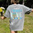 I Promise To Teach Love Hanukkah Chanukah Jewish Teacher Women's Comfort Colors T-Shirt Back Print Grey I Promise To Teach Love Hanukkah Chanukah Jewish Teacher Women's Comfort Colors T-Shirt Back Print Grey
