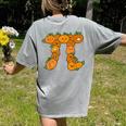 Pumpkin Pi Math Teacher Halloween Costume Geometry Women's Comfort Colors T-Shirt Back Print Grey Pumpkin Pi Math Teacher Halloween Costume Geometry Women's Comfort Colors T-Shirt Back Print Grey