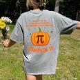 Pumpkin Pie Pi Math Teacher Shirt Halloween Men Adult Women's Comfort Colors T-Shirt Back Print Grey Pumpkin Pie Pi Math Teacher Shirt Halloween Men Adult Women's Comfort Colors T-Shirt Back Print Grey