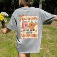Pumpkin Teacher Preppy Fall In Love With Learning Autumn Women's Comfort Colors T-Shirt Back Print Grey Pumpkin Teacher Preppy Fall In Love With Learning Autumn Women's Comfort Colors T-Shirt Back Print Grey
