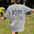 Queen Of My Classroom Colorful Teacher For Men Women Women's Comfort Colors T-Shirt Back Print Grey Queen Of My Classroom Colorful Teacher For Men Women Women's Comfort Colors T-Shirt Back Print Grey