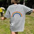 Rainbow Math Equation Teacher Nerd Retro LGBT Gay Pride Flag Women's Comfort Colors T-Shirt Back Print Grey Rainbow Math Equation Teacher Nerd Retro LGBT Gay Pride Flag Women's Comfort Colors T-Shirt Back Print Grey