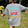 Reading Adventure Library Student Teacher Book Women's Comfort Colors T-Shirt Back Print Grey Reading Adventure Library Student Teacher Book Women's Comfort Colors T-Shirt Back Print Grey