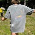 Take Reading English Teacher Library Alien Space T-S Tie Dye Women's Comfort Colors T-Shirt Back Print Grey