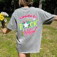 Ready To Rock School Shirt Students And Teachers Women's Comfort Colors T-Shirt Back Print Grey