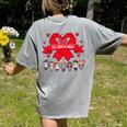Red Ribbon Week Awareness For Students And Teachers Men Women Girls Kids Women's Comfort Colors T-Shirt Back Print Grey