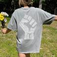 Redfored Shirt Red For Ed Protest Teachers Fist Women's Comfort Colors T-Shirt Back Print Grey