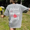 Retired Daycare Teacher Retirement For Daycare Teacher Women's Comfort Colors T-Shirt Back Print Grey Retired Daycare Teacher Retirement For Daycare Teacher Women's Comfort Colors T-Shirt Back Print Grey