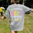 Retirement Class Of 2026 Teacher Countdown Loading Teacher Women's Comfort Colors T-Shirt Back Print Grey Retirement Class Of 2026 Teacher Countdown Loading Teacher Women's Comfort Colors T-Shirt Back Print Grey
