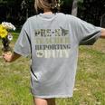 Retro Back To School Women Old Camo Pre-K Teacher Women's Comfort Colors T-Shirt Back Print Grey Retro Back To School Women Old Camo Pre-K Teacher Women's Comfort Colors T-Shirt Back Print Grey