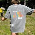 Retro Boho Math Science Professor In My STEM Teacher Era Women's Comfort Colors T-Shirt Back Print Grey