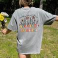 Retro Floral Assistant Principal Shirt For Teachers Day Women's Comfort Colors T-Shirt Back Print Grey Retro Floral Assistant Principal Shirt For Teachers Day Women's Comfort Colors T-Shirt Back Print Grey