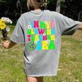 Retro Groovy In My Glowing Teacher Era Happy Teacher's Day Women's Comfort Colors T-Shirt Back Print Grey Retro Groovy In My Glowing Teacher Era Happy Teacher's Day Women's Comfort Colors T-Shirt Back Print Grey