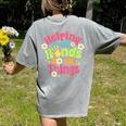 Retro Helping Small Hands Do Big Things Teacher Appreciation For Men Women Women's Comfort Colors T-Shirt Back Print Grey Retro Helping Small Hands Do Big Things Teacher Appreciation For Men Women Women's Comfort Colors T-Shirt Back Print Grey